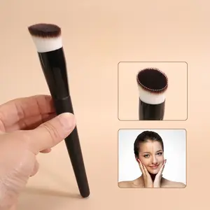 Large Angled Flat Foundation Brush | Multi-Use Makeup Tool for Liquid & Cream Foundation | Soft Dense Bristles for Flawless Blending