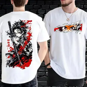 Demon Slayer Character Shirt, Kamado Tanjiro Tee, Kimetsu No Yaiba Shirt, Fashion Cotton, Full Colors, Full Sizes, For Men, For Women