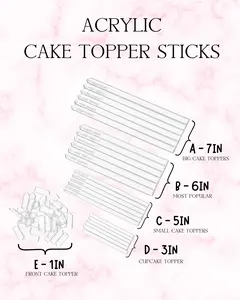 Cake topper Stick Cake topper Stick