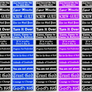 Multiple Recovery Sayings Strip Set One