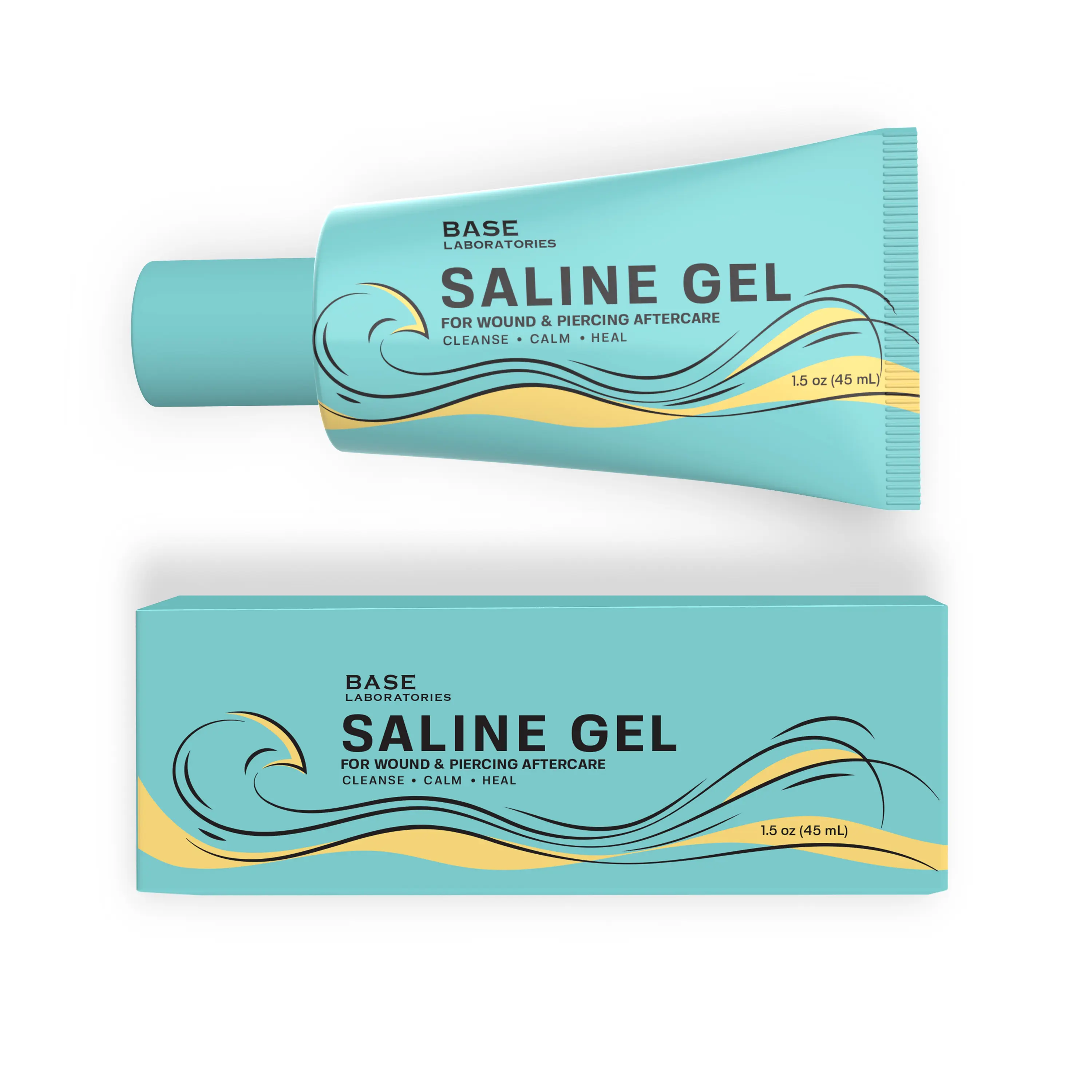 Base Laboratories Saline Gel 1.5oz – Piercing Bump Solution & Tattoo Aftercare Soothing Gel Base Laboratories Saline Gel 1.5oz – Piercing Bump Solution & Tattoo Aftercare Soothing Gel