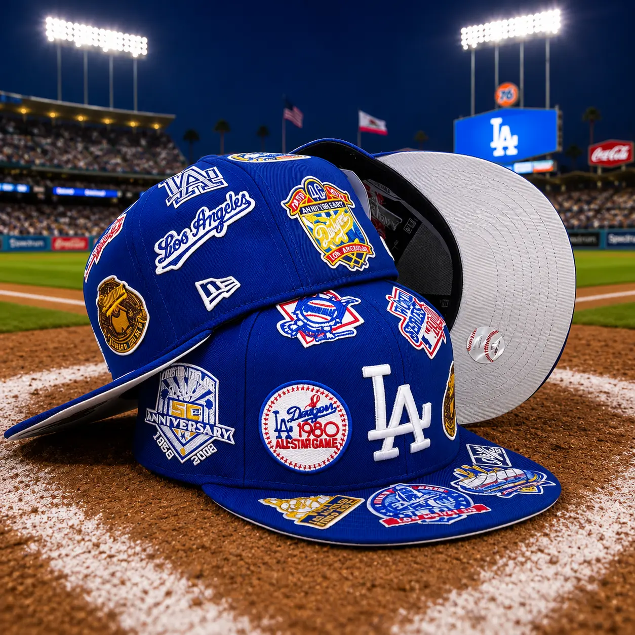Los Angeles Dodgers All Over 59FIFTY Fitted Blue