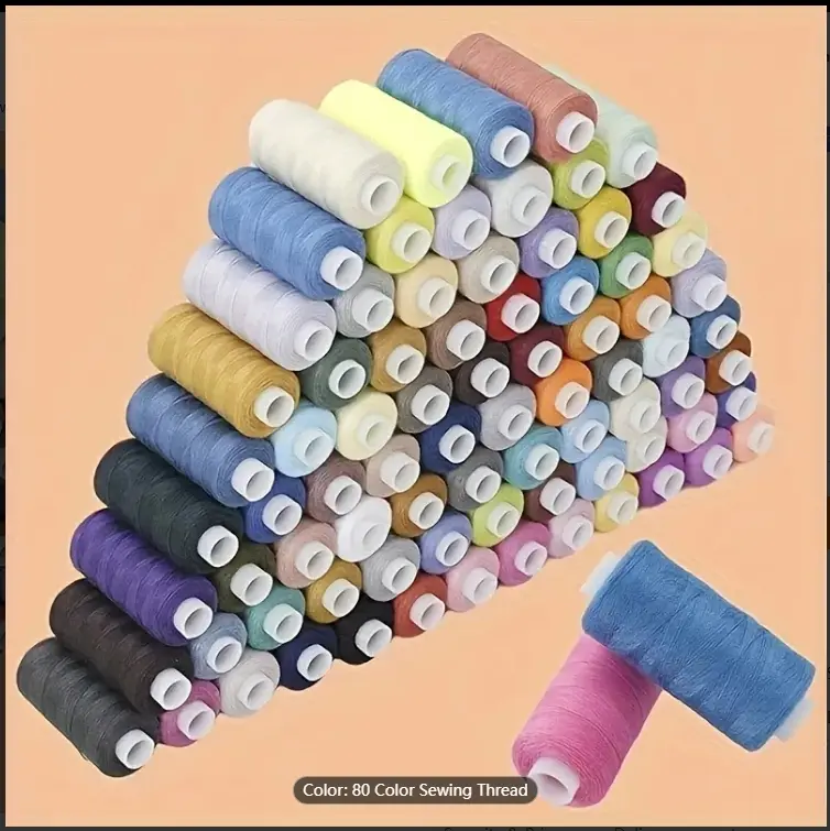 "80pcs/set 402 Sewing Thread Set Hand Sewing Thread Color Combination Handmade DIY Household Thread "