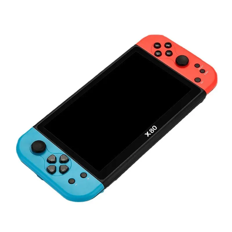 Large-screen handheld game console X80 arcade PS1 emulator HD output PSP handheld console