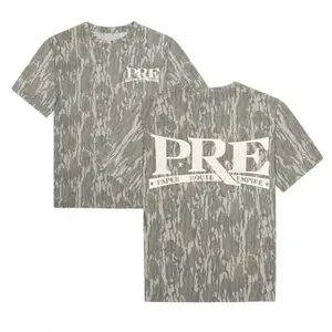 New PRE Mossy Oak Original Bottomland Tee For Men And Women, Camo Pattern Men's T-shirt, Soft & Breathable Cotton