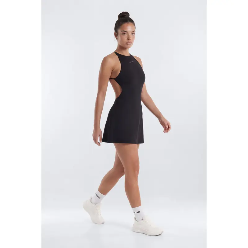 strapless open back dress Open Back Lace Up Ity Short Dress main image 0