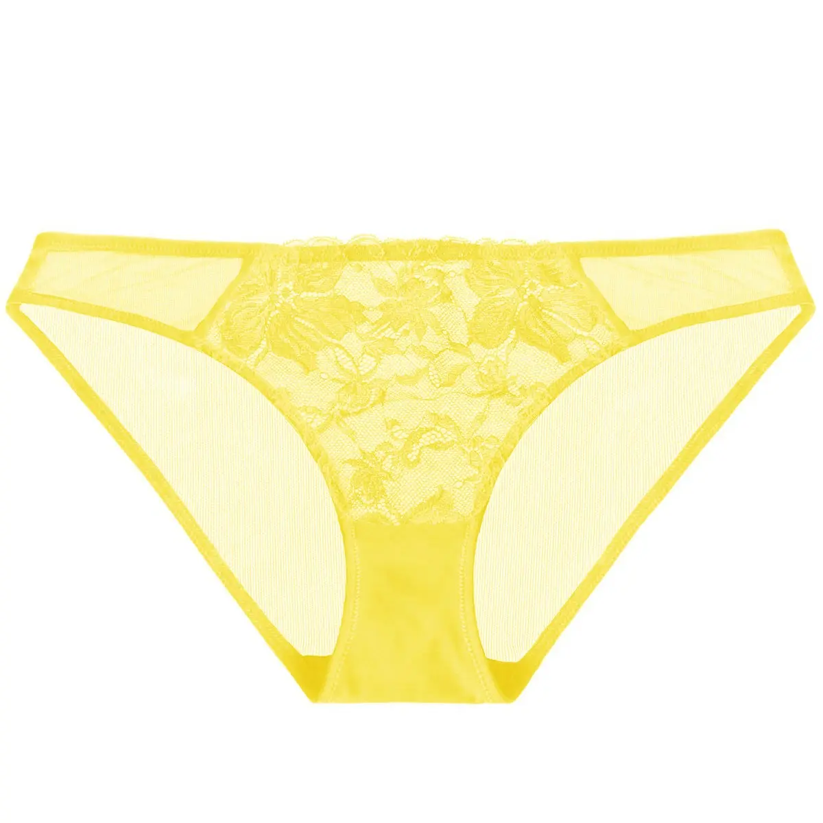 Pretty In Petals-Mid-Rise-Bright Yellow