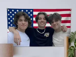 Sturniolo Triplets Flag Poster Wall Hanging American Banner 3x5ft Bedroom Background Decoration Tapestry
