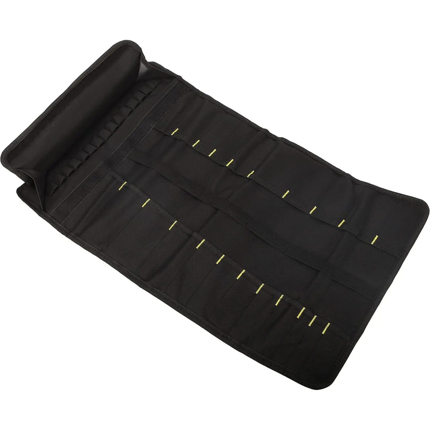 22 pocket Tool Bag Canvas Wrench Roll Up Pouch/Screwdriver Pliers Roller Compartments Organizers/Small Socket Bags/Tool Organizer For Mechanic Electrician & Hobbyist