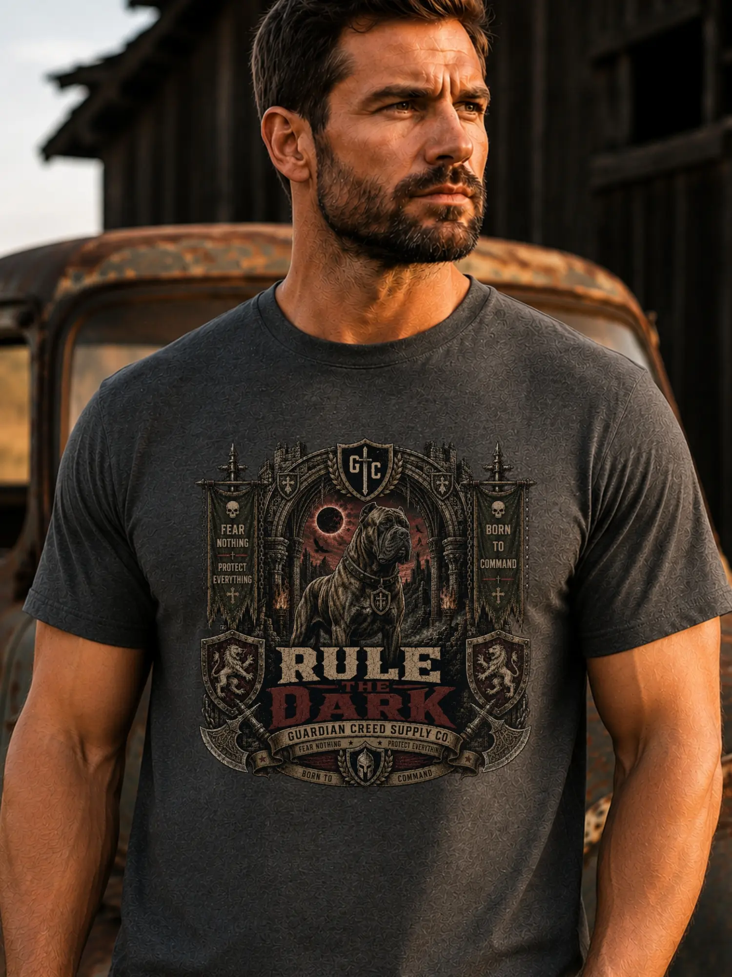 Presa Canario Vintage Shirt | Rule The Dark Vintage Tee | Presa Canario Gift For Him | Presa Canario Gift For Her | Pet Lover Gift for Him/Her