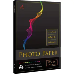 Premium High Glossy Photo Paper for Inkjet Printers, Single Sided