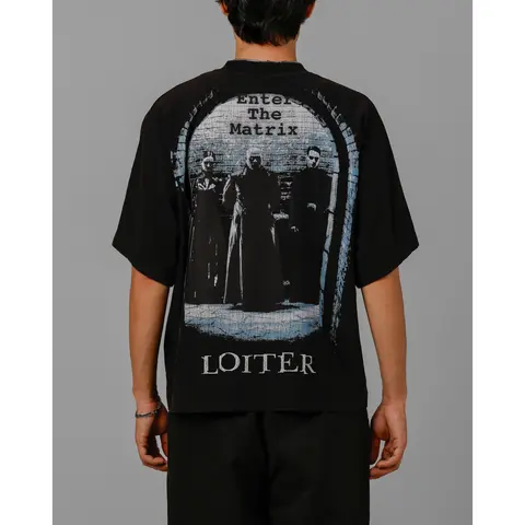 Loiter The Matrix Boxy T-Shirt Washed Black