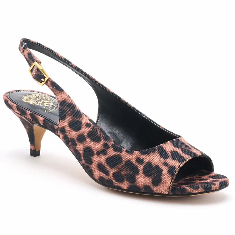 Vince Camuto Kitten Heel Slingback Pumps - Karleah