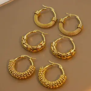 3 pairs of elegant round mesh rice earrings | These unique openwork earrings are perfect for everyday wear, parties, or themed events. multiple piercings