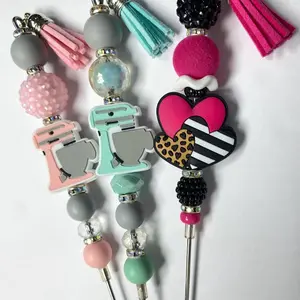 Snob Creationz Custom Beaded Pokey Tool with Colorful Beads for Crafters & Cookie Makers - Sharp Durable Tip for Precision Poking and Detailing