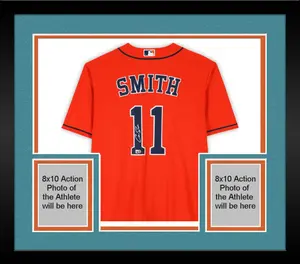 Framed Cam Smith Houston Astros Autographed Orange Nike Replica Jersey - Fanatics Authentic Certified