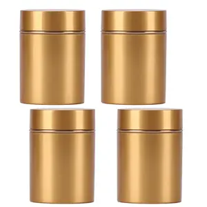 4Counts Waterproof Sealed Plastic Storage Container, Multi-Functional Spice Tea Organizer, Portable Odor Proof Box, Home Kitchen Moisture Resistant Jar, Coffee Canister, Coffee Storage Canisters