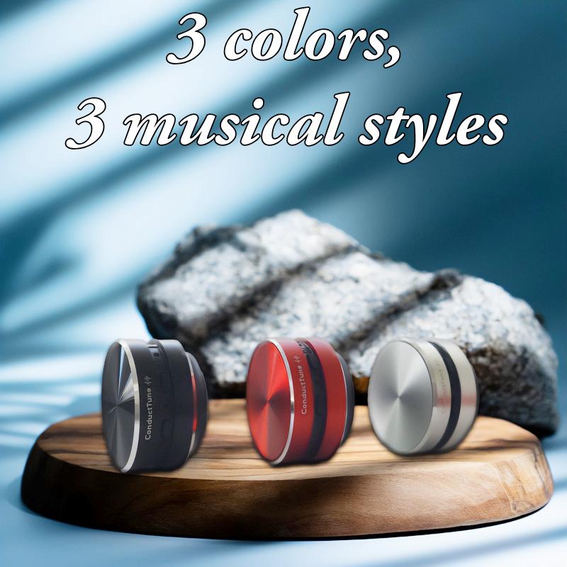 The ConductTune Bone Conduction Speaker Bluetooth 5.3 True Wireless Stereo Compact Audio Device Hollow Surface Portable Gift for Musicians