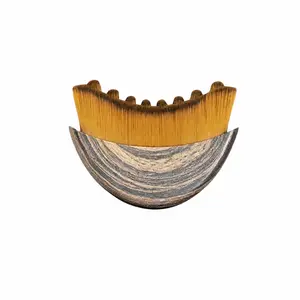 1PC Ergonomic Lymphatic Contour Face Brush, Dry Brushing Massager for Jawline & Chin Shaping, Lymphatic Drainage Tool to Relieve Facial Fatigue for Daily Use
