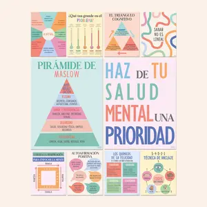Spanish Mental Health Posters | Set of 10