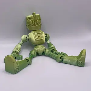 Articulated Fidget Robot – 6” Poseable Desk Toy, 3D Printed in PLA