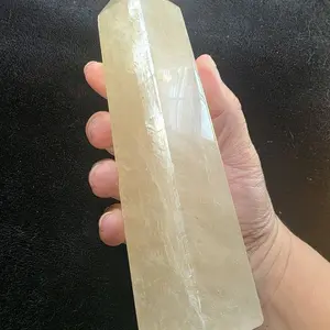 XL Honey Calcite Tower Golden Amplifier Confidence & Divine Light