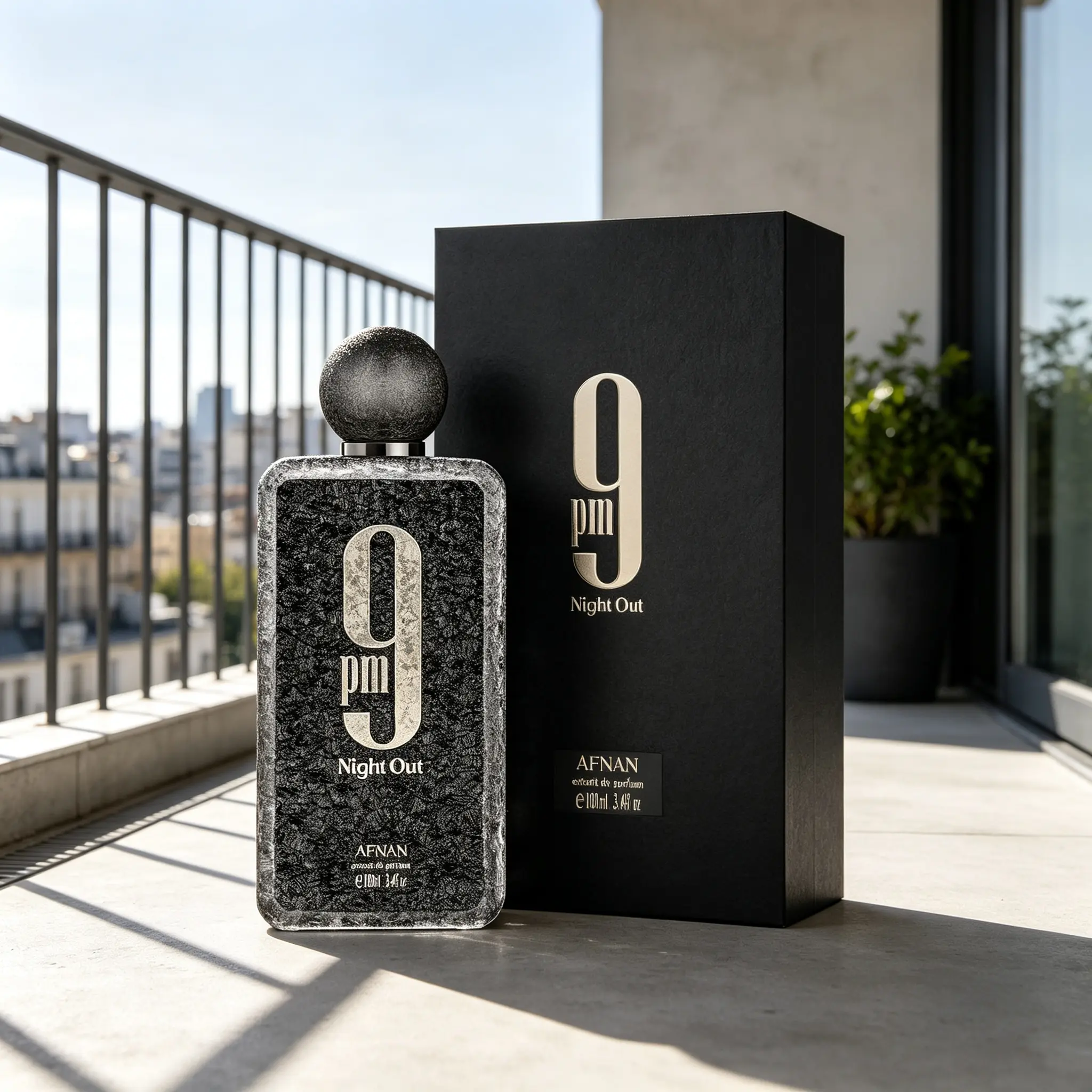 9 PM Night Out Unisex Extrait De Parfum Spray – 3.4 Fl Oz / 100ml, Long-Lasting Sensual Fragrance for Body, Clothes, Home, Rooms & Cars, Bold Evening Scent for Men & Women