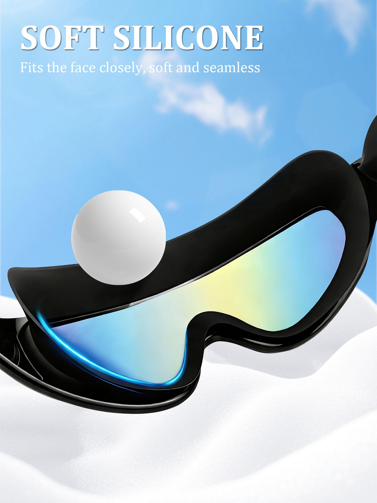 2-Pack Swim Goggles with Nose Clip forAdults and Teens, Leak-Proof Outdoor Swimming Goggles, Comfortable and Stylishfor Pool, Beach and Open Water