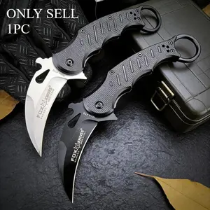 Best Selling 690 Pocket Folding Knife 440C Steel Blade Black G10 Handle Outdoor Camping Knife Carry Expedition Cutting EDC Tool Outdoor Multifunctional Tools