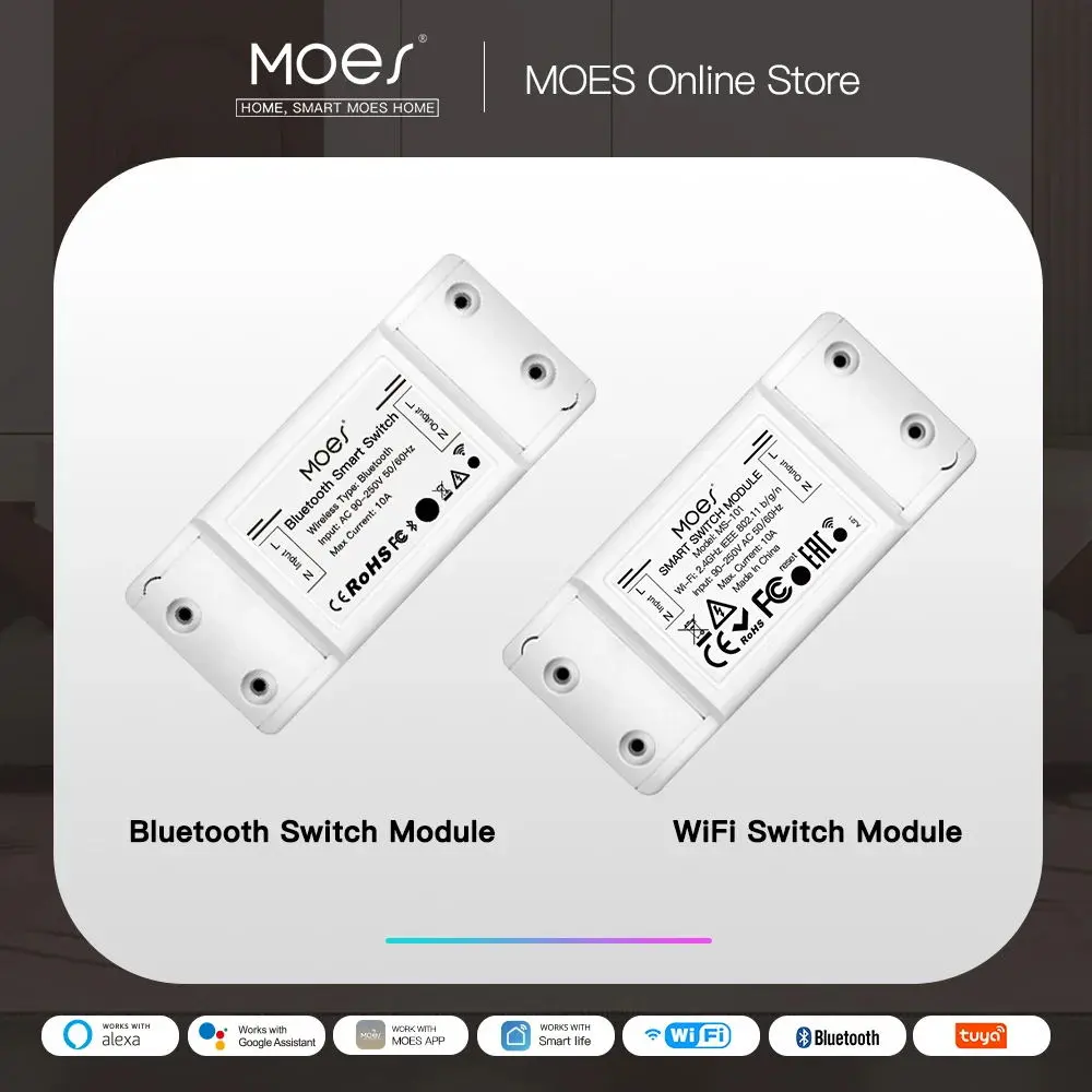 DIY WiFi Smart Light Switch Universal Breaker Timer Wireless Remote Control Works with Alexa Google Home Smart Home