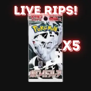 Live - Japanese Scarlet & Violet White Flare Booster Pack X5