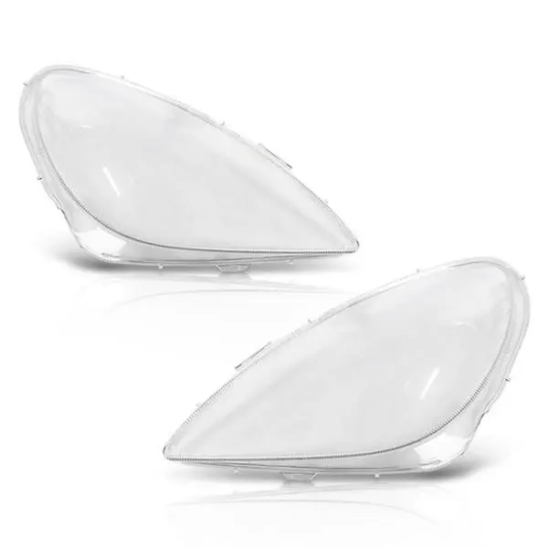 Transparent UV-Coated Car Headlight Lens Cover Set (2-Piece LH & RH) - Waterproof, Dustproof, Anti-Yellowing, Light-Emission Safe - Easy-to-Install 2005-2011 Mercedes-Benz R171 SLK Class Replacement for Car Exterior Upgrade