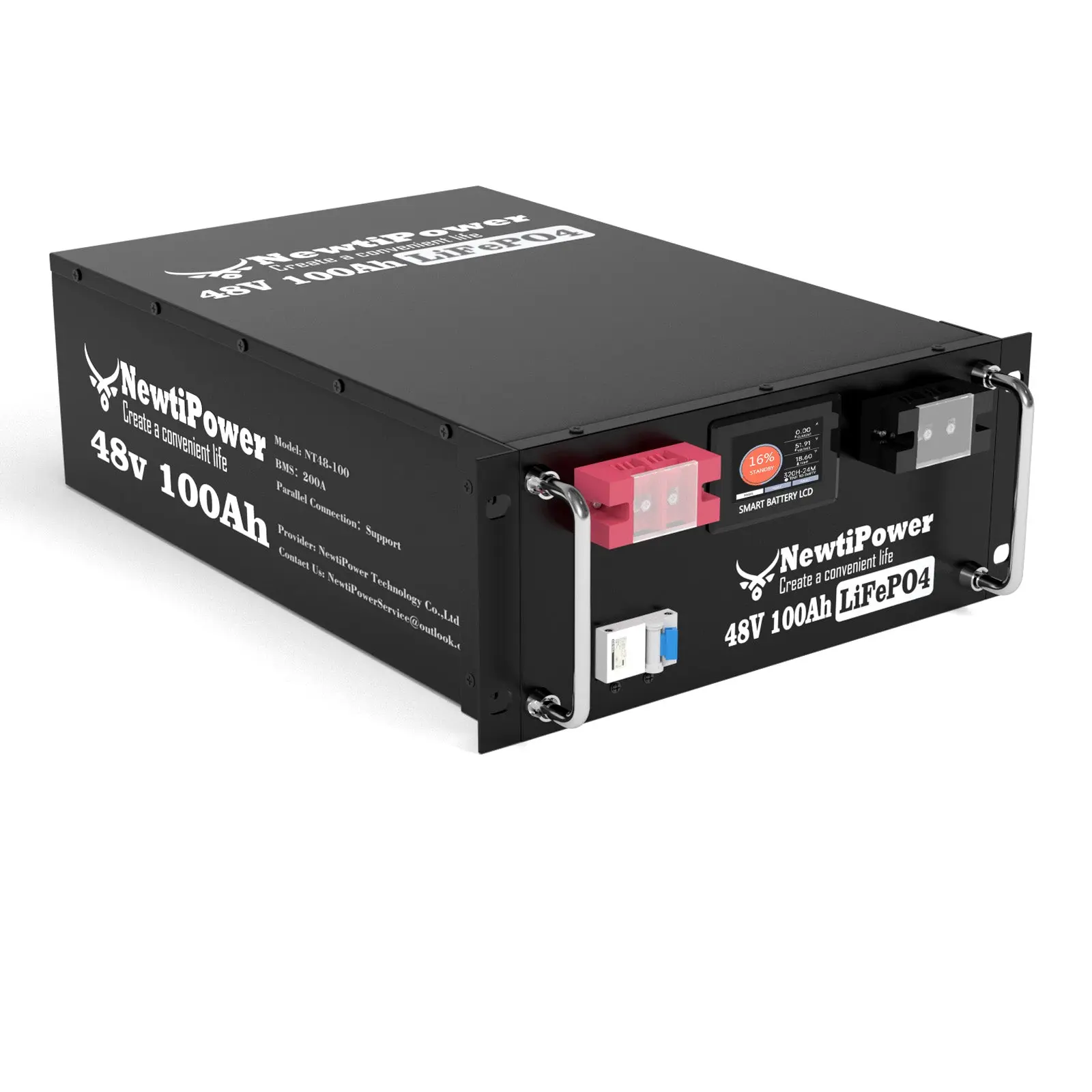 NT48 LiFePO4 Lithium Rechargeable Battery - 100TB Extended Capacity, High Power Output, Marine Battery for Boats, Camping (Motorcycle & RV Compatible)