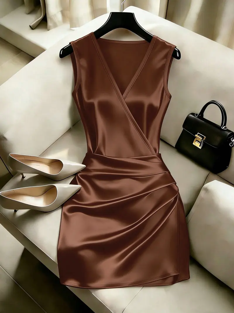 silk short dress - TikTok Shop silk short dress - TikTok Shop