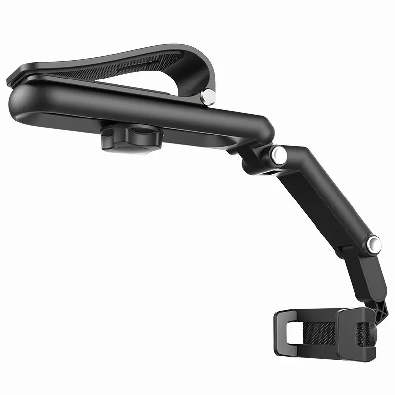 1080° Full Rotation Car Phone Mount - Sun Visor Universal Adjustable Stand for 4.7"-7.2" Screens, iPhone 15, All Smartphones, GPS Navigation Accessory, Home Supplies Desk/Kitchen Organizer