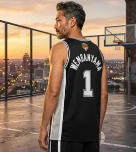 Wembanyama 1 Antonio Spurs Style Mesh Jersey Tank Top, Vintage Basketball Streetwear Essential