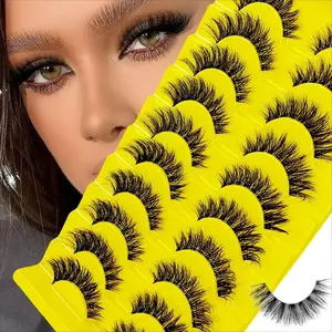 Versatile Fluffy Eyelashes, 10 Pairs Natural Look Enhancer, Perfect for Work & Stage Performances, Ideal for Everyday Use