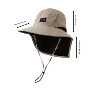 Parent-child shawl, sun protection hat, men's breathable fishing hat, camping visor, UV-proof outdoor mountaineering hat reusable