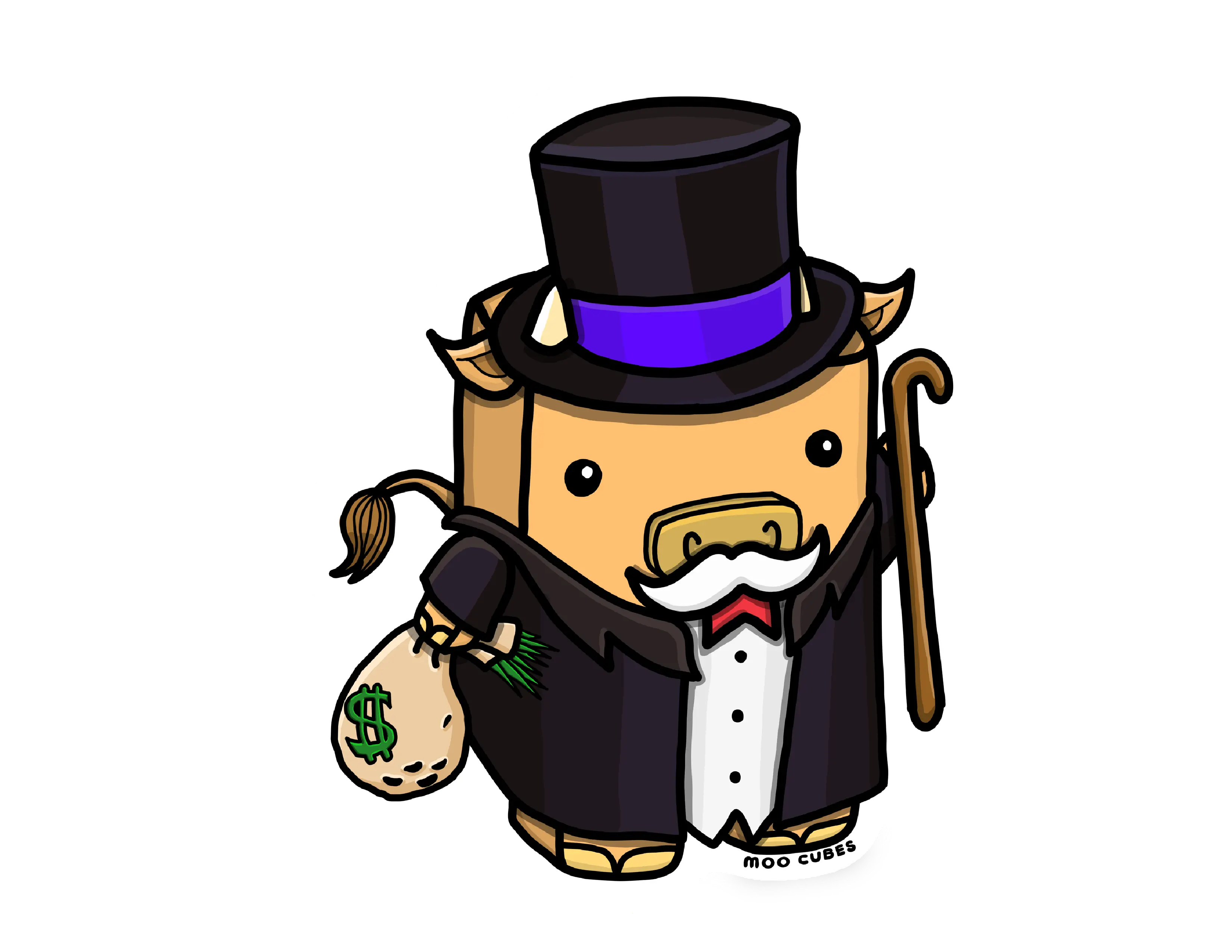 Moo-nopoly Sticker Moo-nopoly Sticker
