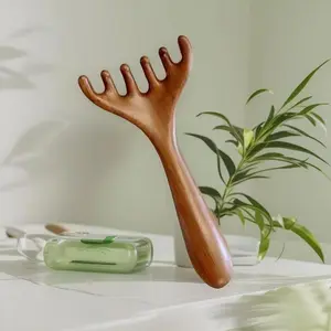 Multifunctional Sandalwood Head Massage Comb, Six-Claw Body Care Massager for Scalp, Eye, Head Acupressure, Relaxation & Fatigue Relief