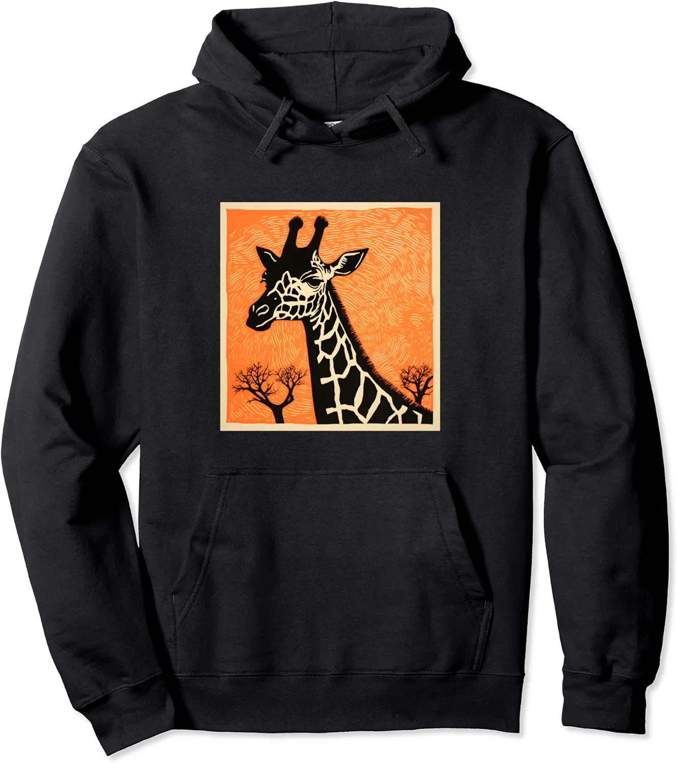 Giraffe Vintage Retro Energy Transition Environment Nature Ecology Pullover Hoodie - Autumnsc Shop 32B0CMW25PNH