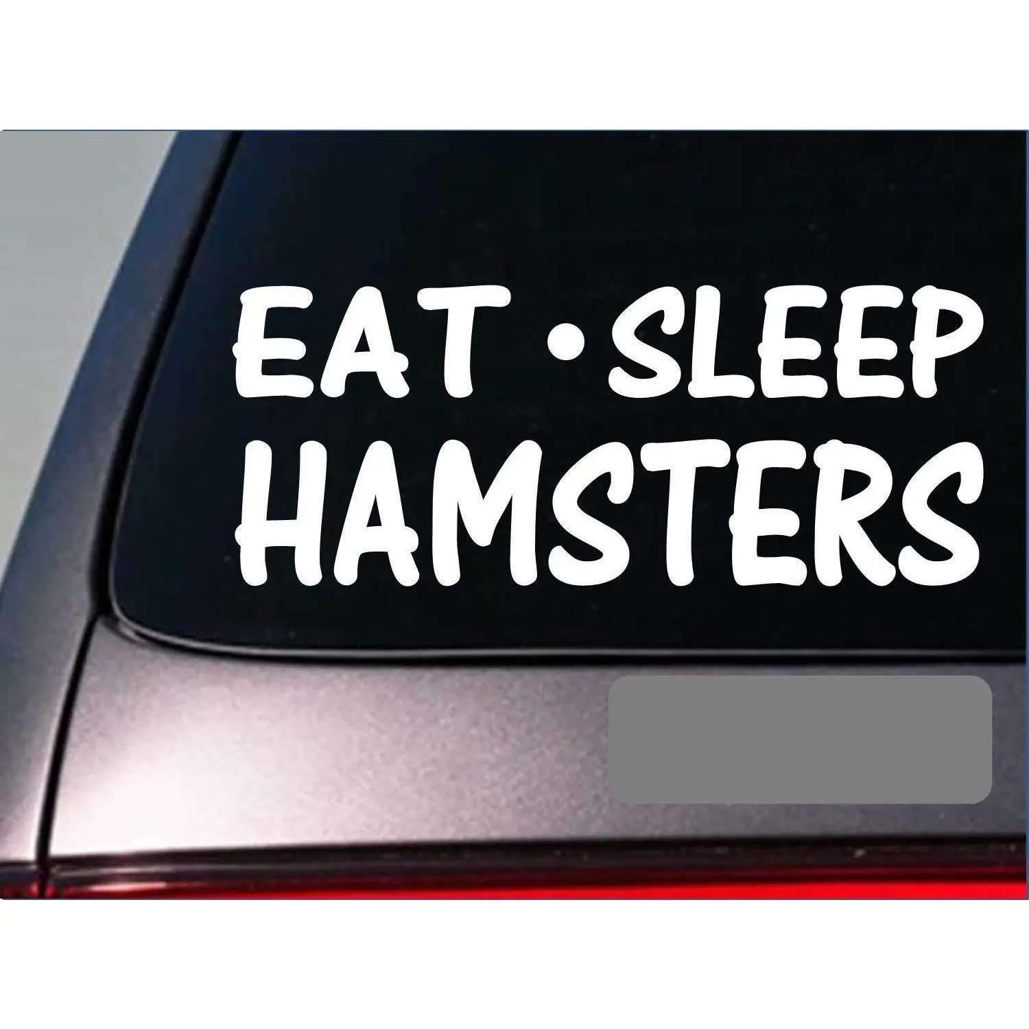 Eat Sleep Hamsters Sticker *G915* 8" vinyl hamster cage wheel toys food training