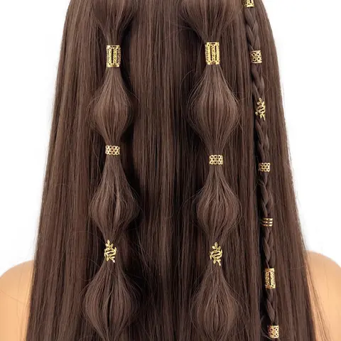 Hollow Out Design Hair Rings, Boho Style Hair Jewelry for Women & Girls, Fashion Hair Accessories for Party and Daily Wear, Decorative Hair Clips, Hair Clip Set, Hairstyle Accessory