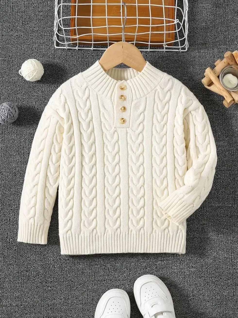 Kids clothing boys - Boys White Cable Knit Sweater, Half-Zip Stand Collar Pullover for Fall School Uniforms kids stuff boys clothing cute clothes set kid stuff for boys boy gifts