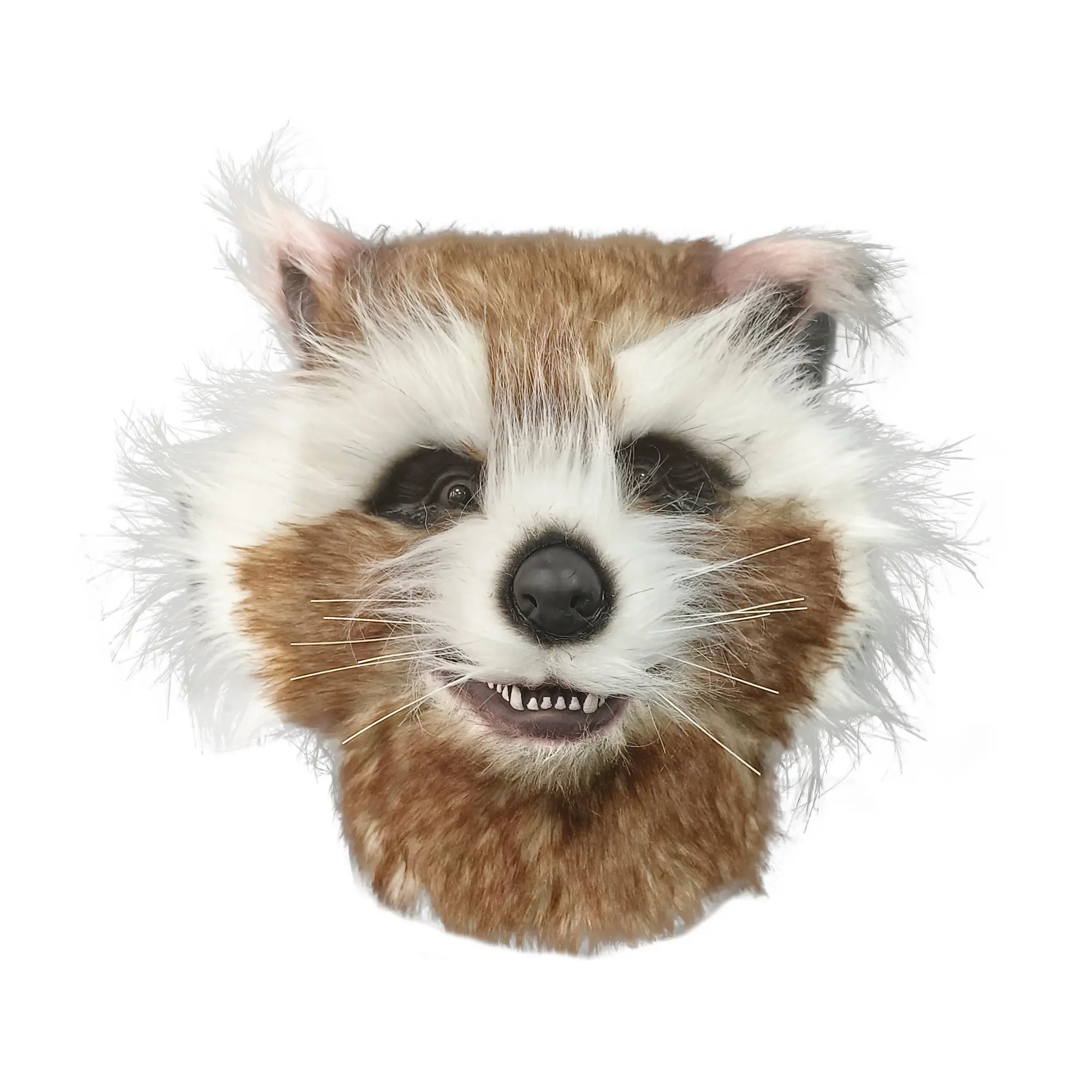Furry Raccoon Latex Hood Mask, Halloween Cosplay Costume Prop, Party Accessories