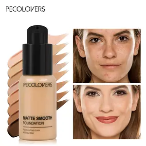 Long Lasting Concealer Liquid Foundation, 1 Count Oil-control Matte Foundation, Full Coverage Flawless Makeup Cream, Second Skin Matte Makeup Product for Women & Girls, Cosmetic