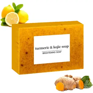 Multi-Use Turmeric Kojic Acid Soap - Handmade Natural Skincare Gift Set - Even Tone Radiance Body & Face Bar - Gentle Cleansing Bar sensitive skin moisture