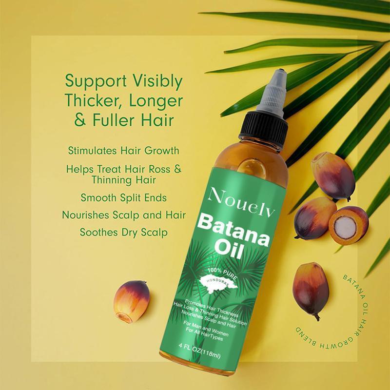 Batana Oil: Dr. Sebi Organic Raw Honduras Oil forHair care -  Pure & Natural for Thicker, Stronger Hair - 4 FL OZ Scalp Nourishment Haircare,Improve the quality of the forked hair