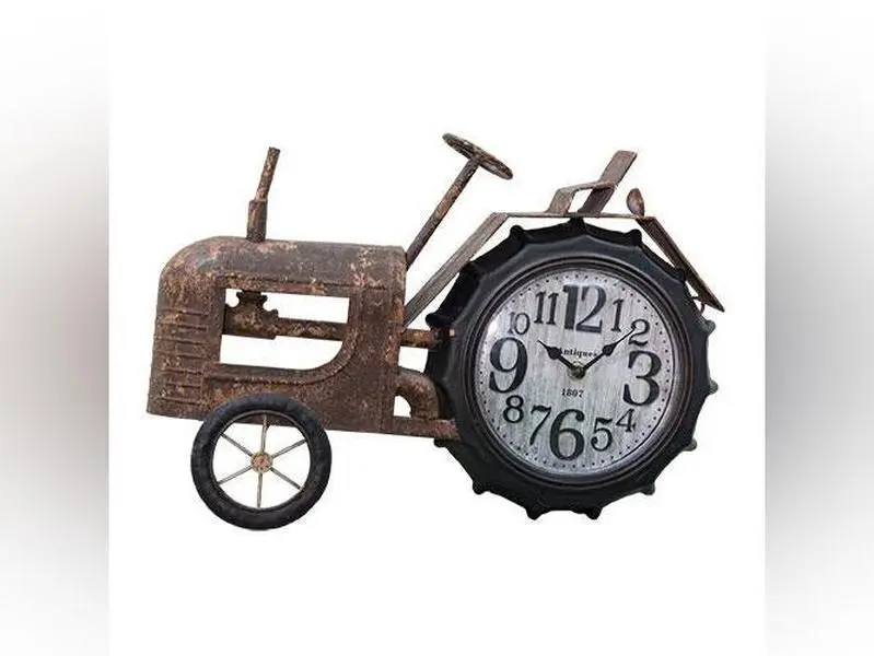 Rustic Tractor Clock