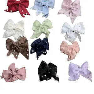 10PC Pearl Bow Beads